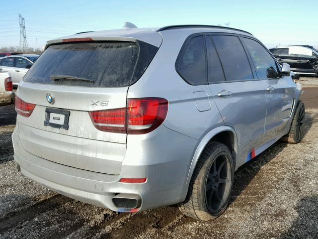 5UXKR6C55F0J79166 - 2015 BMW X5 XDRIVE5 SILVER photo 4