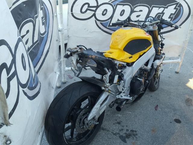 ZD4TYC009CS000065 - 2012 APRILIA TUONO VR4 YELLOW photo 6