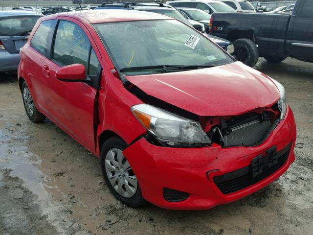 JTDJTUD38DD542436 - 2013 TOYOTA YARIS RED photo 1