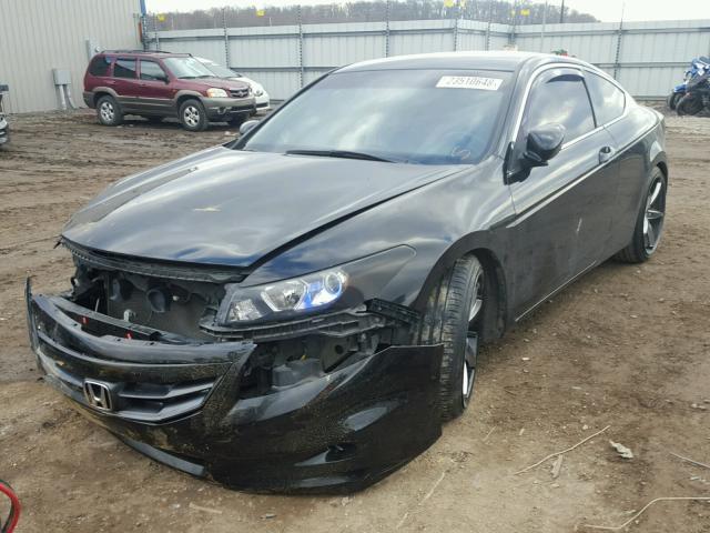 1HGCS2B82CA006520 - 2012 HONDA ACCORD EXL BLACK photo 2