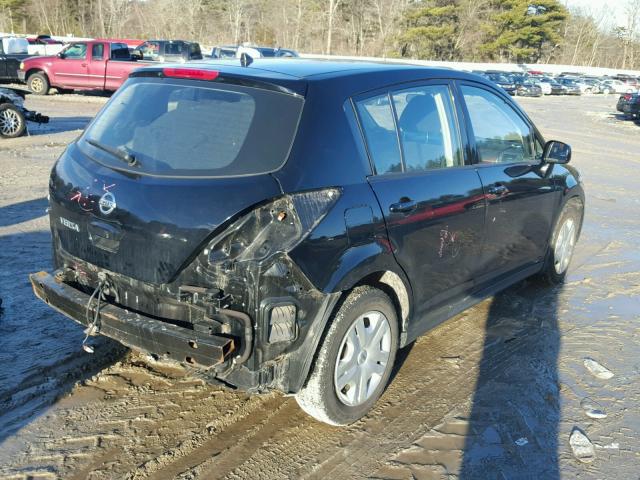 3N1BC1CP5BL460083 - 2011 NISSAN VERSA S BLACK photo 4