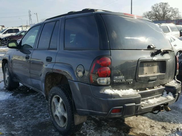 1GNDT13SX72288286 - 2007 CHEVROLET TRAILBLAZE GRAY photo 3