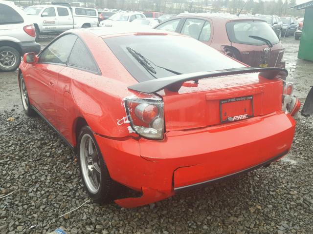 JTDDR32T410077570 - 2001 TOYOTA CELICA GT RED photo 3