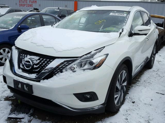 5N1AZ2MH5HN125611 - 2017 NISSAN MURANO S WHITE photo 2