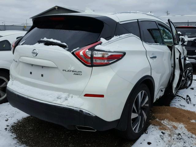 5N1AZ2MH5HN125611 - 2017 NISSAN MURANO S WHITE photo 4