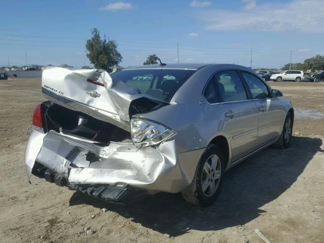 2G1WB58N081359732 - 2008 CHEVROLET IMPALA LS SILVER photo 4