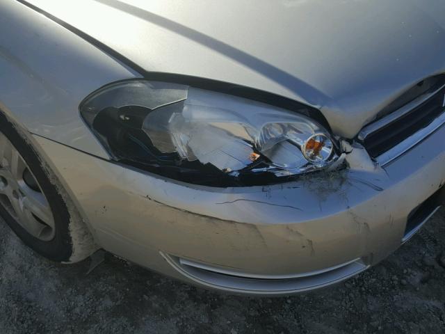 2G1WB58N081359732 - 2008 CHEVROLET IMPALA LS SILVER photo 9