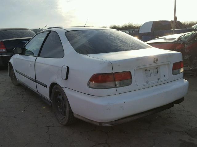 1HGEJ6228XL068223 - 1999 HONDA CIVIC DX WHITE photo 3