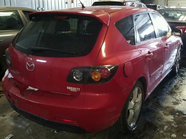 JM1BK143341177509 - 2004 MAZDA 3 HATCHBAC RED photo 4