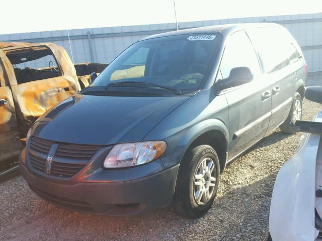 1D4GP25B65B414835 - 2005 DODGE CARAVAN SE BLUE photo 2