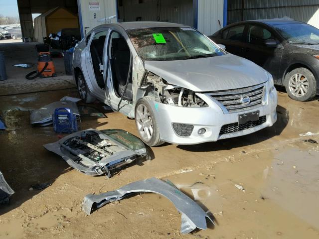 3N1AB7AP0FY312078 - 2015 NISSAN SENTRA S GRAY photo 1