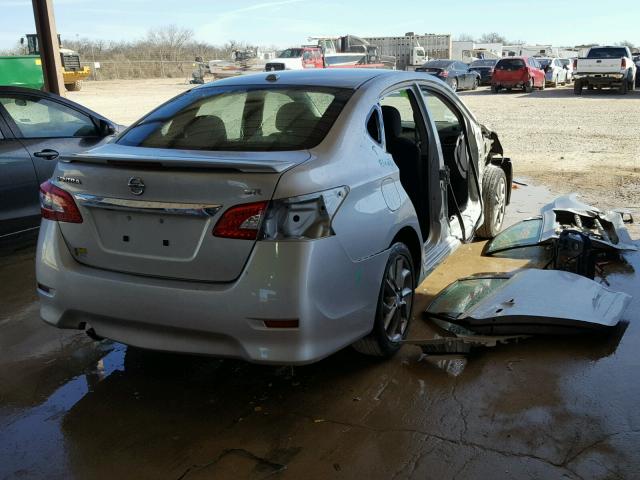 3N1AB7AP0FY312078 - 2015 NISSAN SENTRA S GRAY photo 4