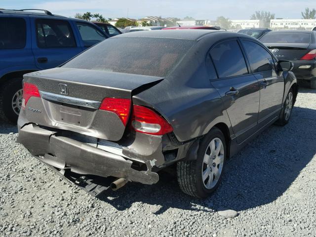 2HGFA16589H539251 - 2009 HONDA CIVIC LX BROWN photo 4