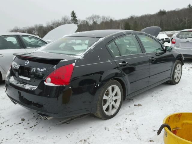 1N4BA41E17C840472 - 2007 NISSAN MAXIMA SE BLACK photo 4