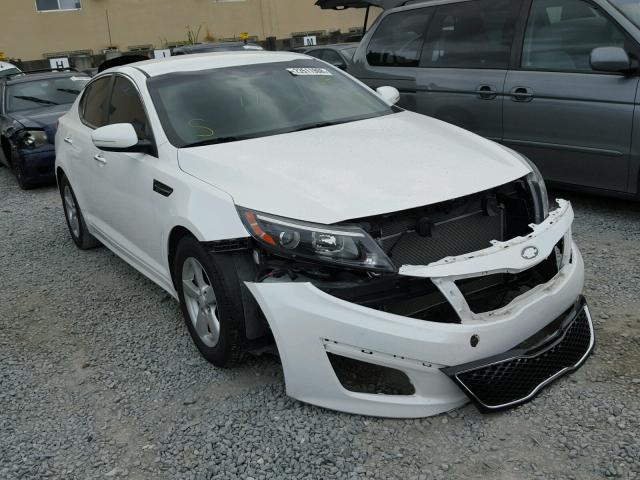 KNAGM4A76F5596665 - 2015 KIA OPTIMA LX WHITE photo 1