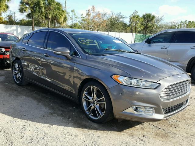 3FA6P0K90DR271721 - 2013 FORD FUSION TIT GRAY photo 1