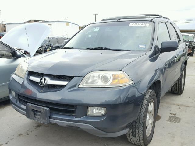 2HNYD18284H537116 - 2004 ACURA MDX GREEN photo 2