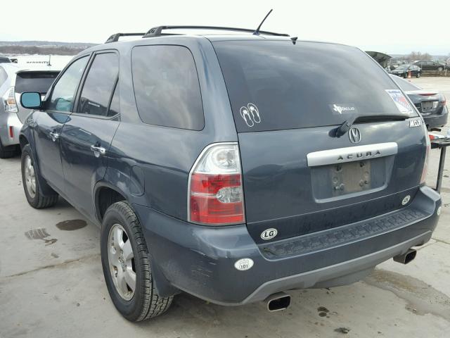 2HNYD18284H537116 - 2004 ACURA MDX GREEN photo 3