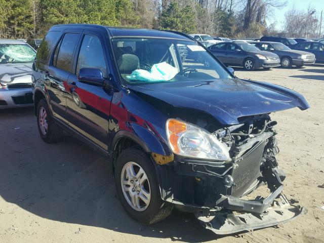 JHLRD78813C013831 - 2003 HONDA CR-V EX BLUE photo 1