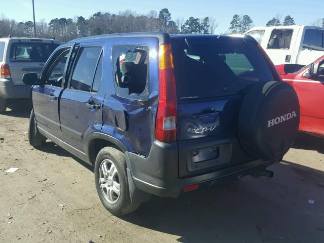 JHLRD78813C013831 - 2003 HONDA CR-V EX BLUE photo 3