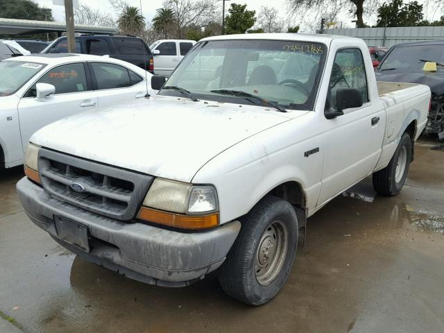 1FTYR10CXYPA25418 - 2000 FORD RANGER WHITE photo 2