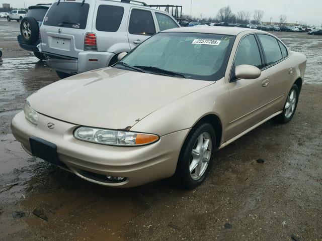 1G3NL52T31C224896 - 2001 OLDSMOBILE ALERO GL CHARCOAL photo 2