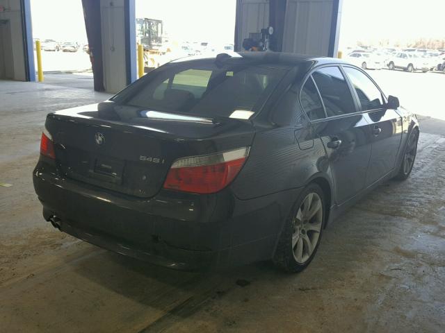 WBANB33545CN66772 - 2005 BMW 545 I BLACK photo 4