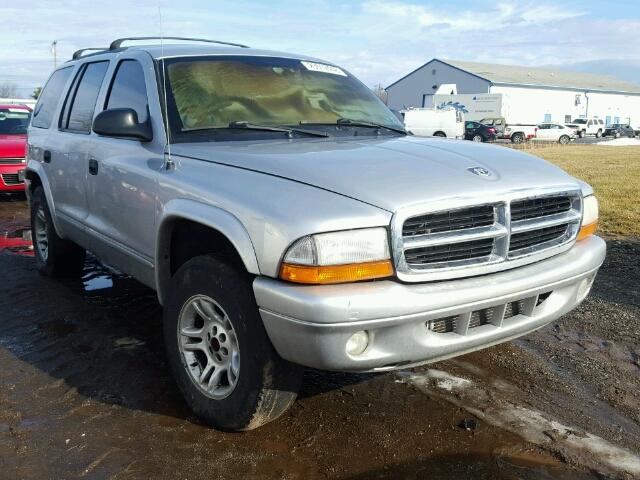 1D4HS48Z03F627390 - 2003 DODGE DURANGO SL GRAY photo 1