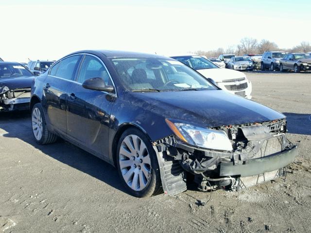 W04G15GV6B1042688 - 2011 BUICK REGAL CXL BLUE photo 1