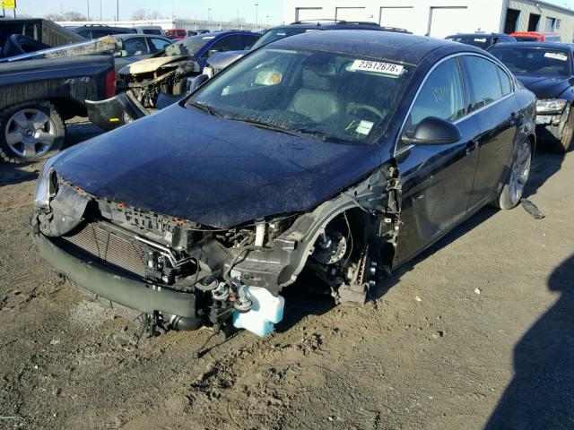 W04G15GV6B1042688 - 2011 BUICK REGAL CXL BLUE photo 2