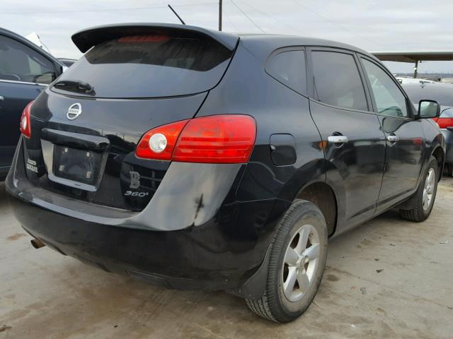 JN8AS5MT2AW014288 - 2010 NISSAN ROGUE S BLACK photo 4