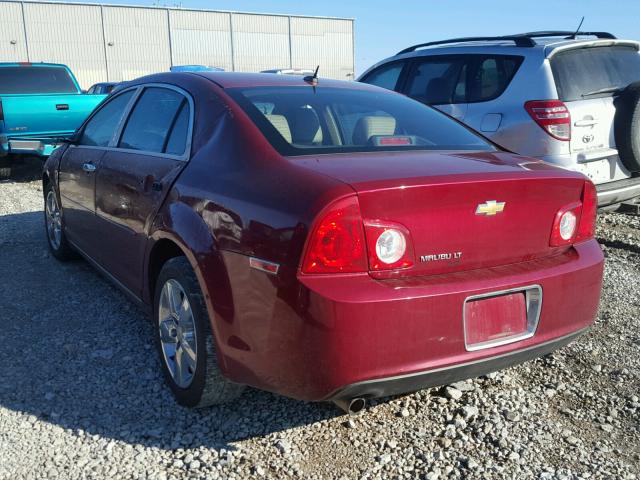 1G1ZD5EB2AF276559 - 2010 CHEVROLET MALIBU 2LT RED photo 3