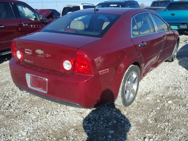 1G1ZD5EB2AF276559 - 2010 CHEVROLET MALIBU 2LT RED photo 4