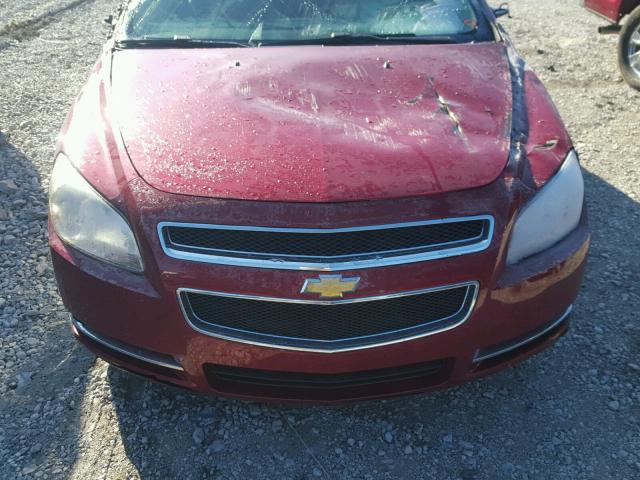 1G1ZD5EB2AF276559 - 2010 CHEVROLET MALIBU 2LT RED photo 7