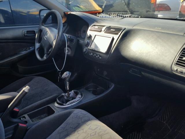 1HGEM21982L094067 - 2002 HONDA CIVIC EX შავი ფოტო 5