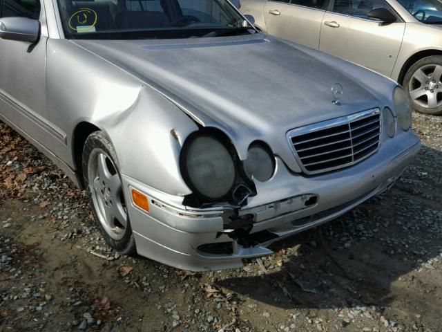 WDBJF70J92B459781 - 2002 MERCEDES-BENZ E 430 SILVER photo 9