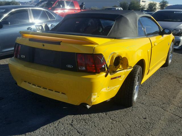 1FAFP45X1XF218898 - 1999 FORD MUSTANG GT YELLOW photo 4