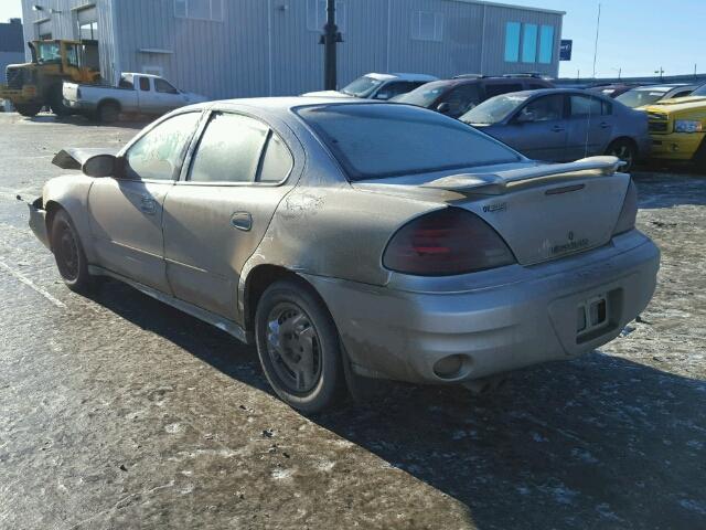 1G2NF52E73C289931 - 2003 PONTIAC GRAND AM S GRAY photo 3