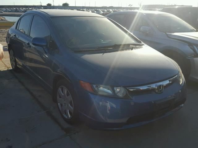 1HGFA16538L035854 - 2008 HONDA CIVIC LX BLUE photo 1