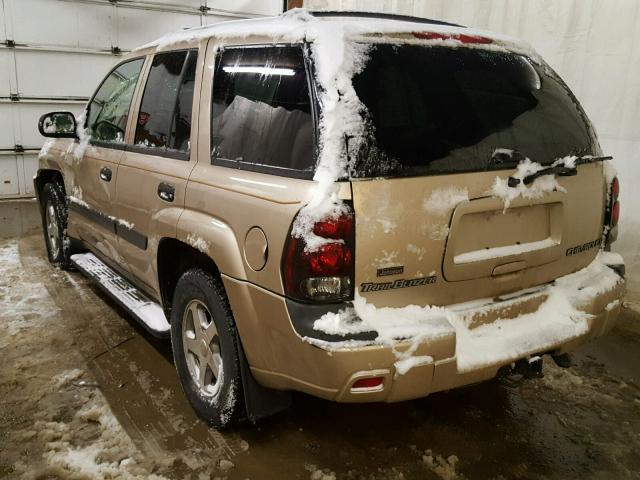 1GNDT13S042205654 - 2004 CHEVROLET TRAILBLAZE TAN photo 3