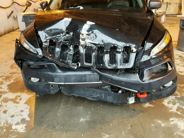 1C4PJMBS9EW275985 - 2014 JEEP CHEROKEE T BLACK photo 9