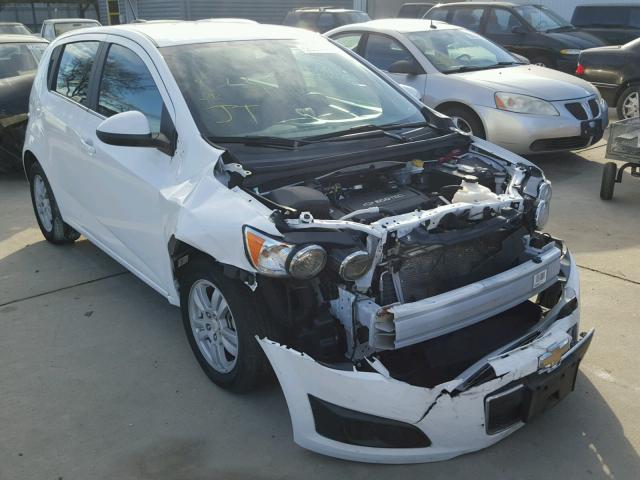 1G1JC6SH7F4101158 - 2015 CHEVROLET SONIC LT WHITE photo 1