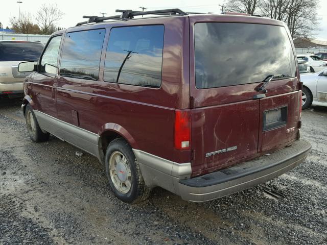 1GKEL19X54B504562 - 2004 GMC SAFARI XT MAROON photo 3