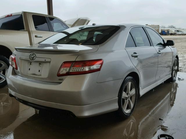 4T1BF3EK4BU623728 - 2011 TOYOTA CAMRY BASE SILVER photo 4