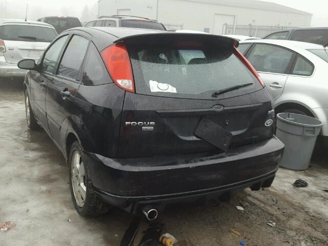 1FAFP37N26W231776 - 2006 FORD FOCUS ZX5 BLACK photo 3