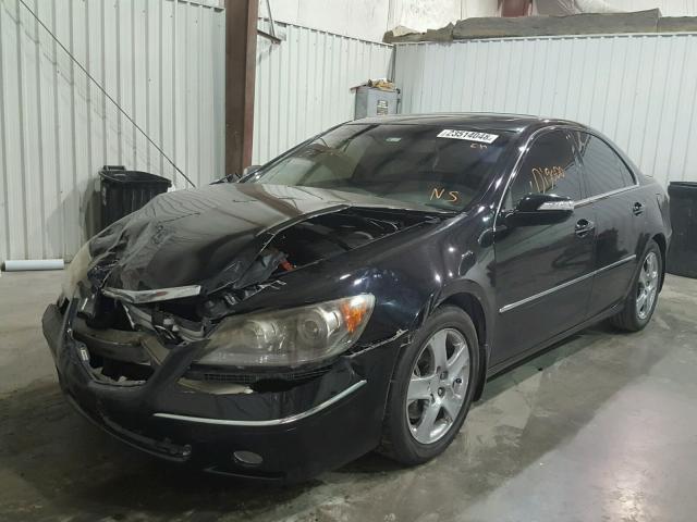 JH4KB16535C001904 - 2005 ACURA RL BLACK photo 2