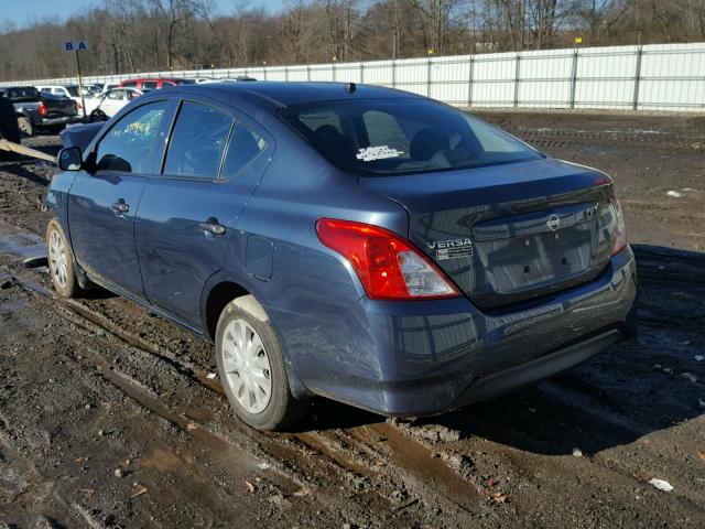 3N1CN7AP2FL806200 - 2015 NISSAN VERSA S BLUE photo 3