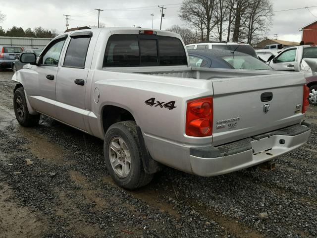 1D7HW48P87S151974 - 2007 DODGE DAKOTA QUA GRAY photo 3