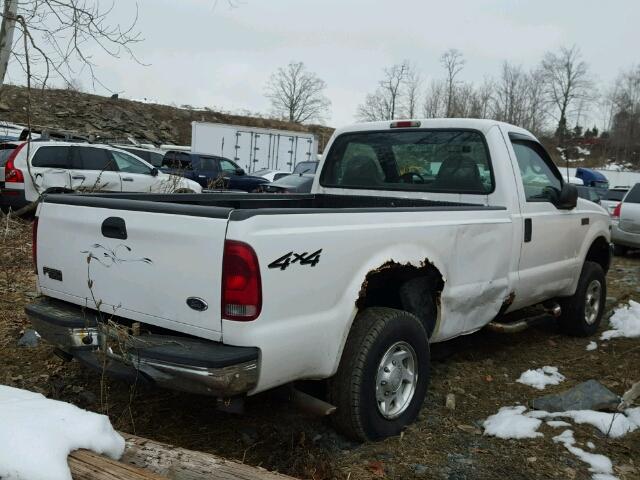 1FTNF21L81EB08184 - 2001 FORD F250 SUPER WHITE photo 4