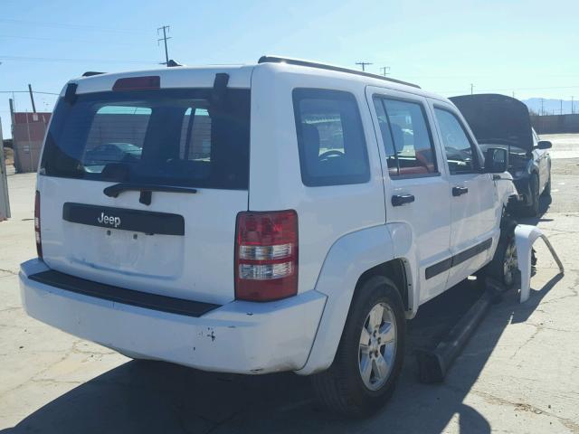 1J4PP2GK5BW536384 - 2011 JEEP LIBERTY SP WHITE photo 4